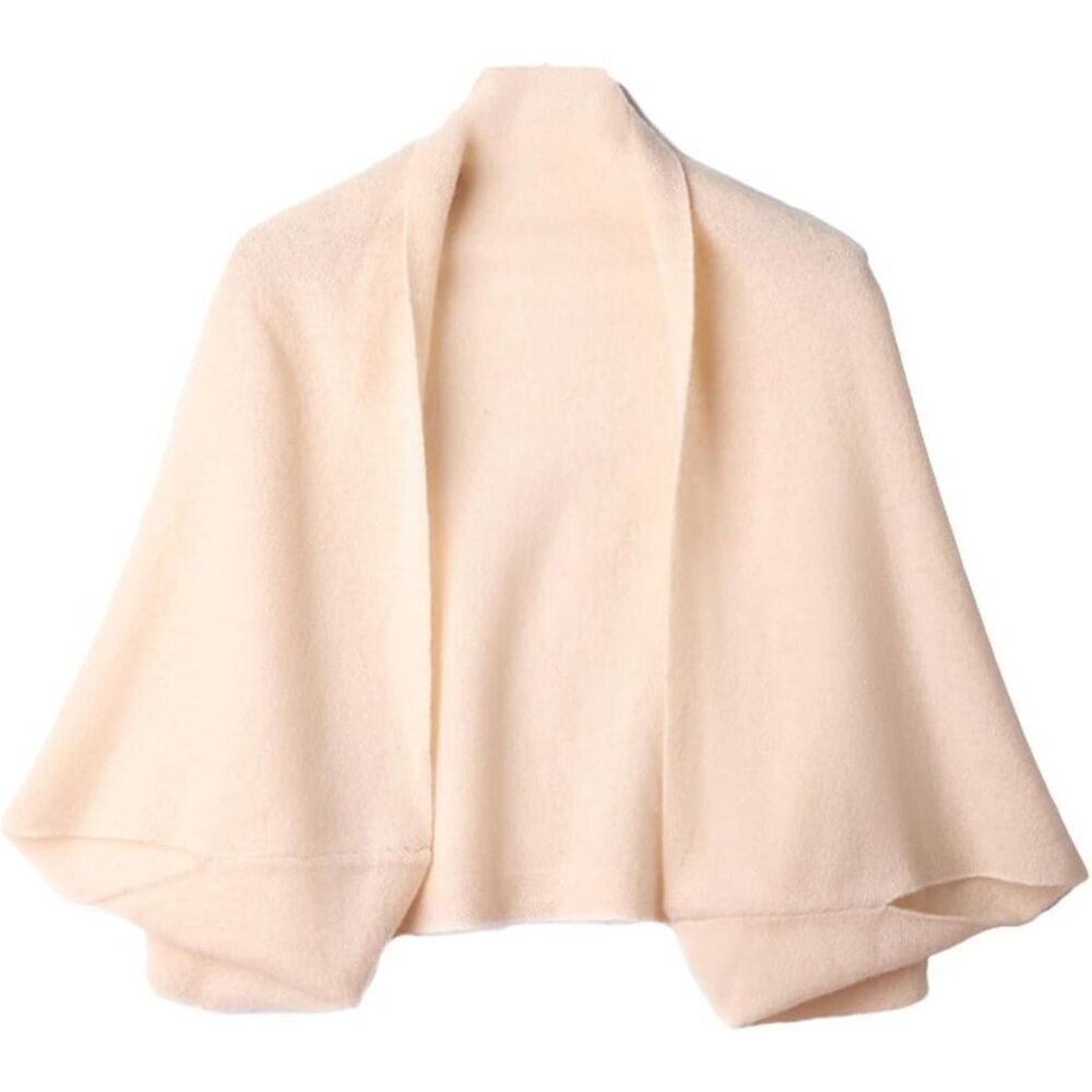 Women's Polyester Shawls Wraps Poncho Capes Open Front Blanket Cardigan